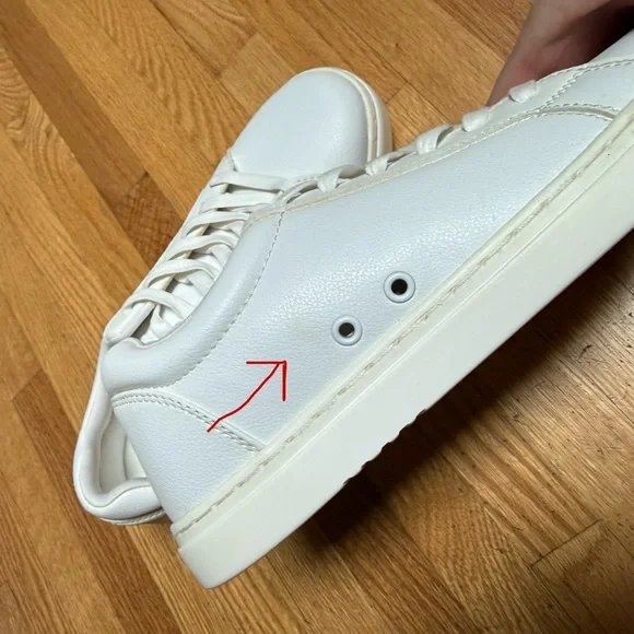 Fuego White Low Top Dance Sneakers - Picture 9 of 10